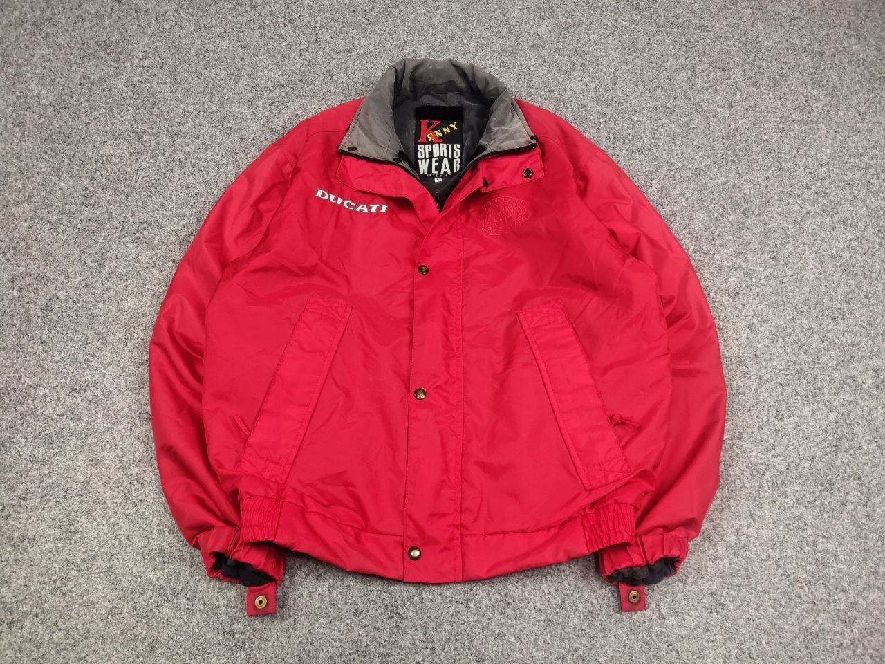 NASCAR × Vintage Vintage 90's Ducati kenny racewear Red Logo Racing Jacket Size US L / EU 52-54 / 3 - 2 Thumbnail