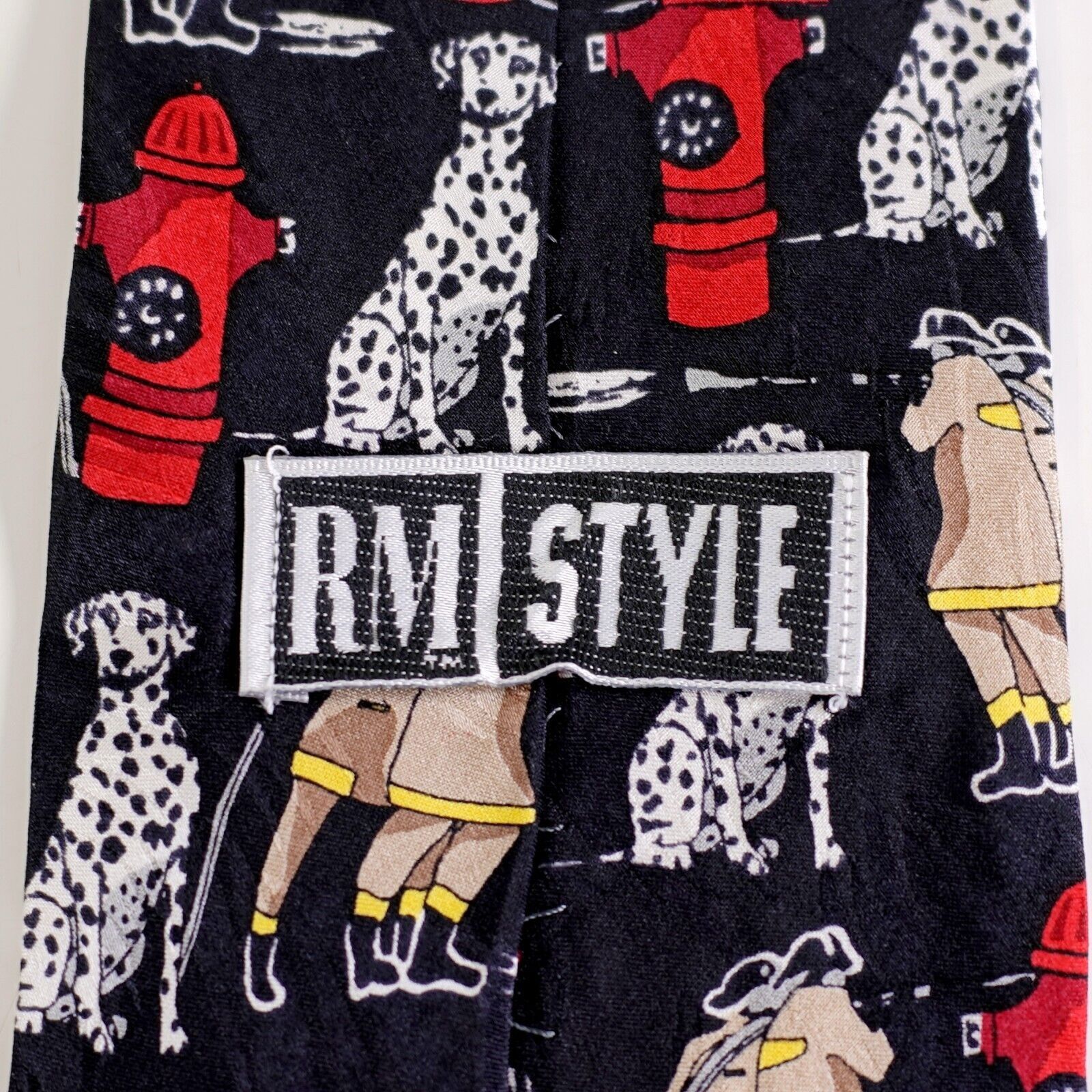 Other RM Style Firefighter Dalmation Black Jacqard Print Short Sil Size ONE SIZE - 3 Thumbnail