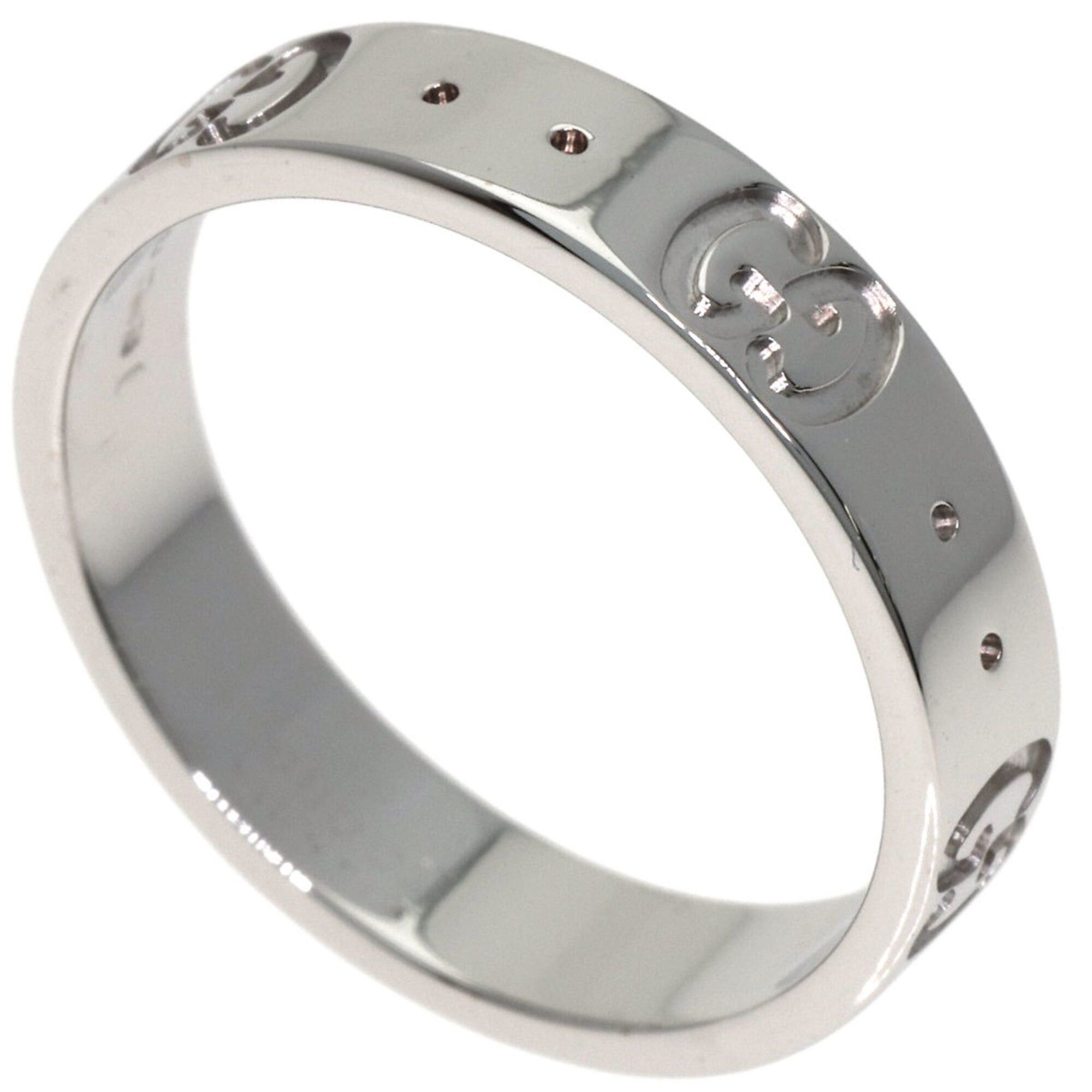 Gucci Gucci Icon #10 Ring, 18K White Gold, Women's GUCCI Size ONE SIZE - 1 Thumbnail