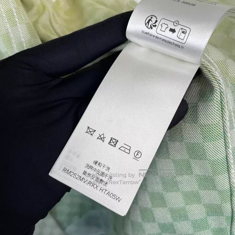 Louis Vuitton Louis Vuitton SS25 Green Gradient Checker Denim Jacket Size US S / EU 44-46 / 1 - 9 Thumbnail