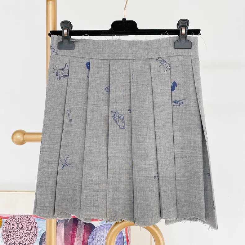 Vetements Vetements size S Gray Pleated Skirt Size 23" - 5 Thumbnail