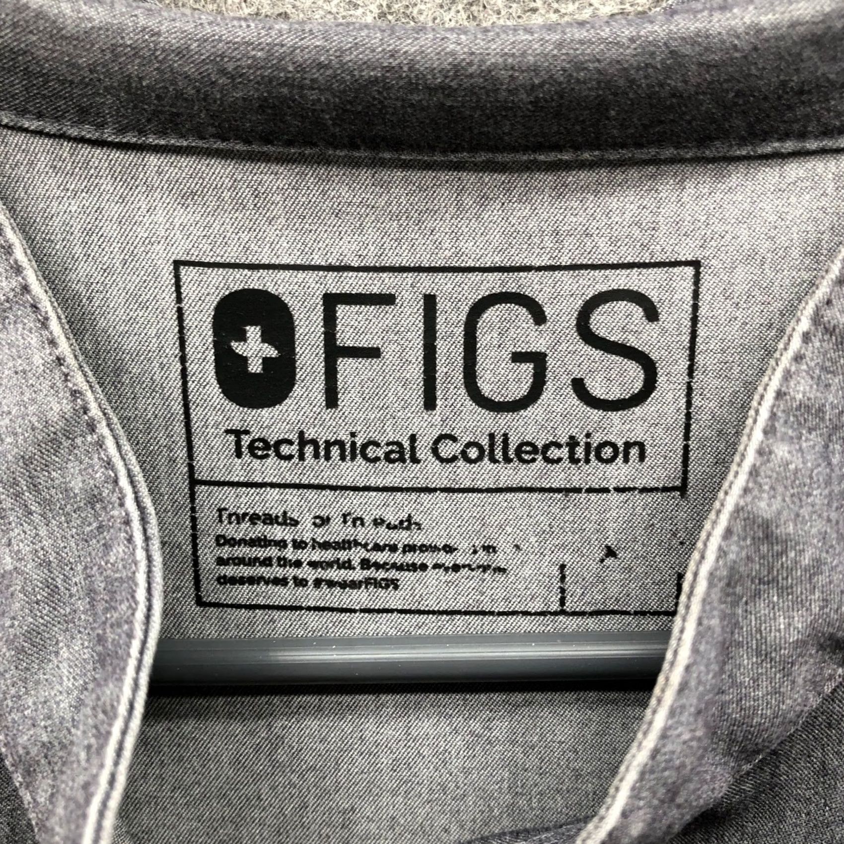 Vintage FIGS Rafaela Oversized Scrub Top Womens 2XL Gray Graphite Dolman Sleeveless Shirt Size XXL / US 16-18 / IT 52-54 - 5 Thumbnail