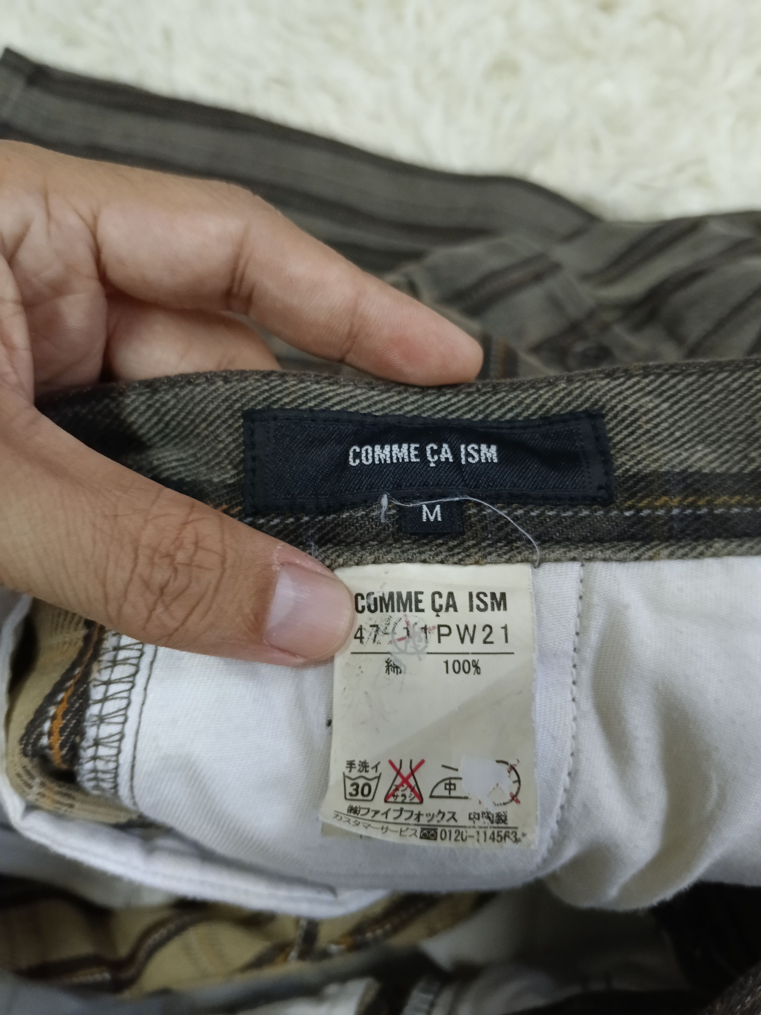 Comme Ca Ism DiSTRESSED STRIPE CARGO PANTS COMME CA ISM Size US 31 - 7 Thumbnail