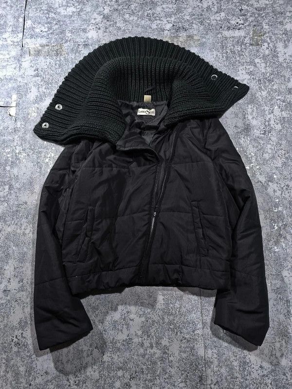 Other Asymmetrical Funnel Neck Crop Fitted Wmns Jacket RickOwen Size M / US 6-8 / IT 42-44 - 2 Thumbnail
