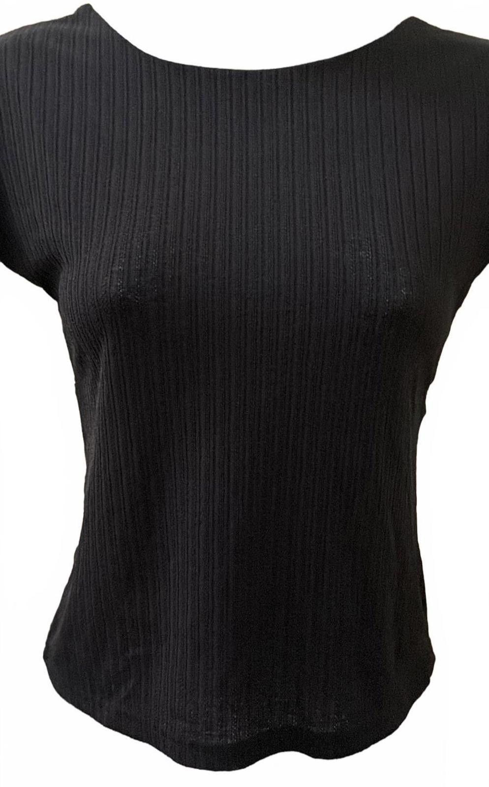 Other HAPPO Knit Top w/ Back Tie in Black (X-SMALL/SMALL) Size XS / US 0-2 / IT 36-38 - 3 Thumbnail