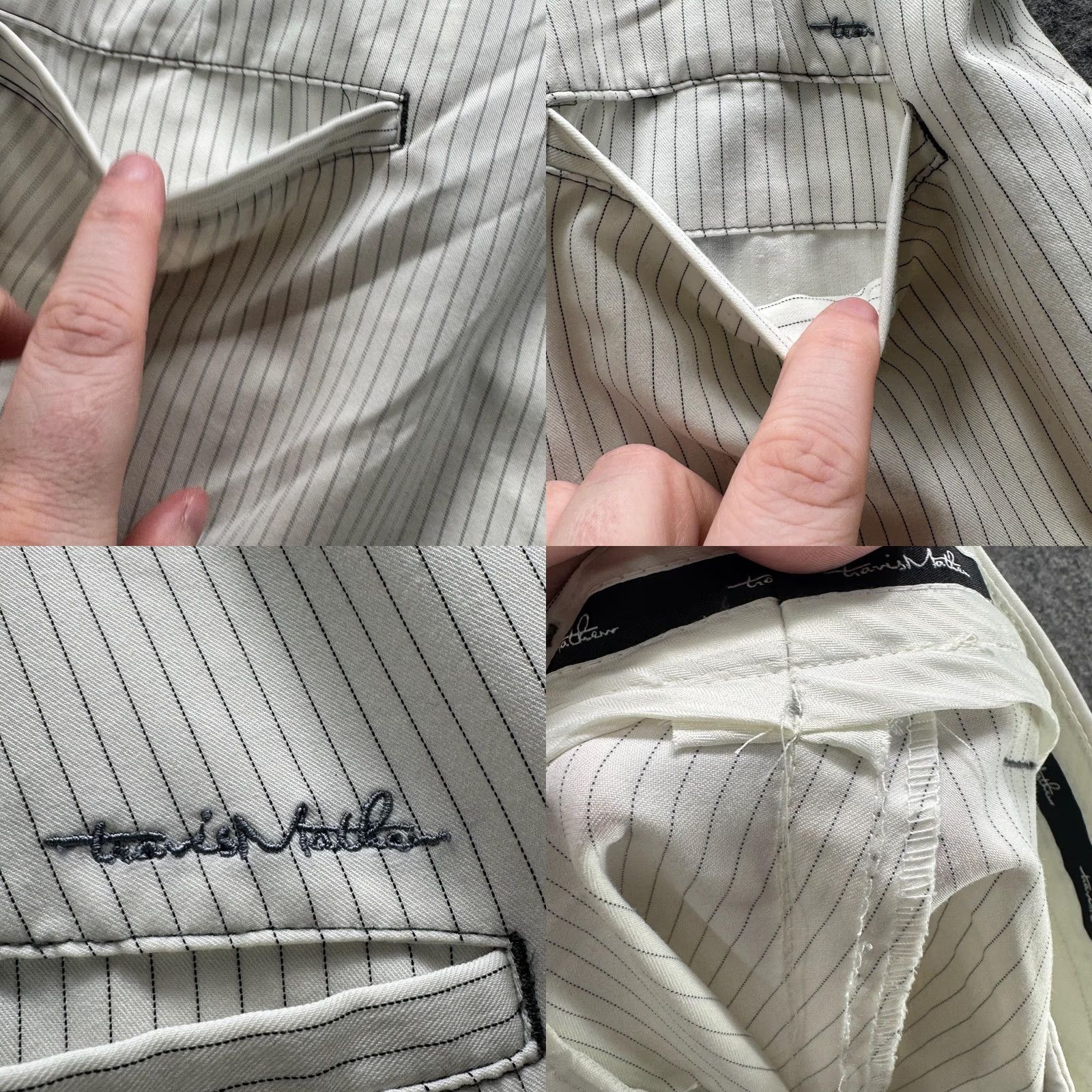 TravisMathew Travis Mathew Shorts Mens 38 Beige Stripe Chino Flat Front Golf Stretch 6 Inseam Size US 38 / EU 54 - 9 Thumbnail