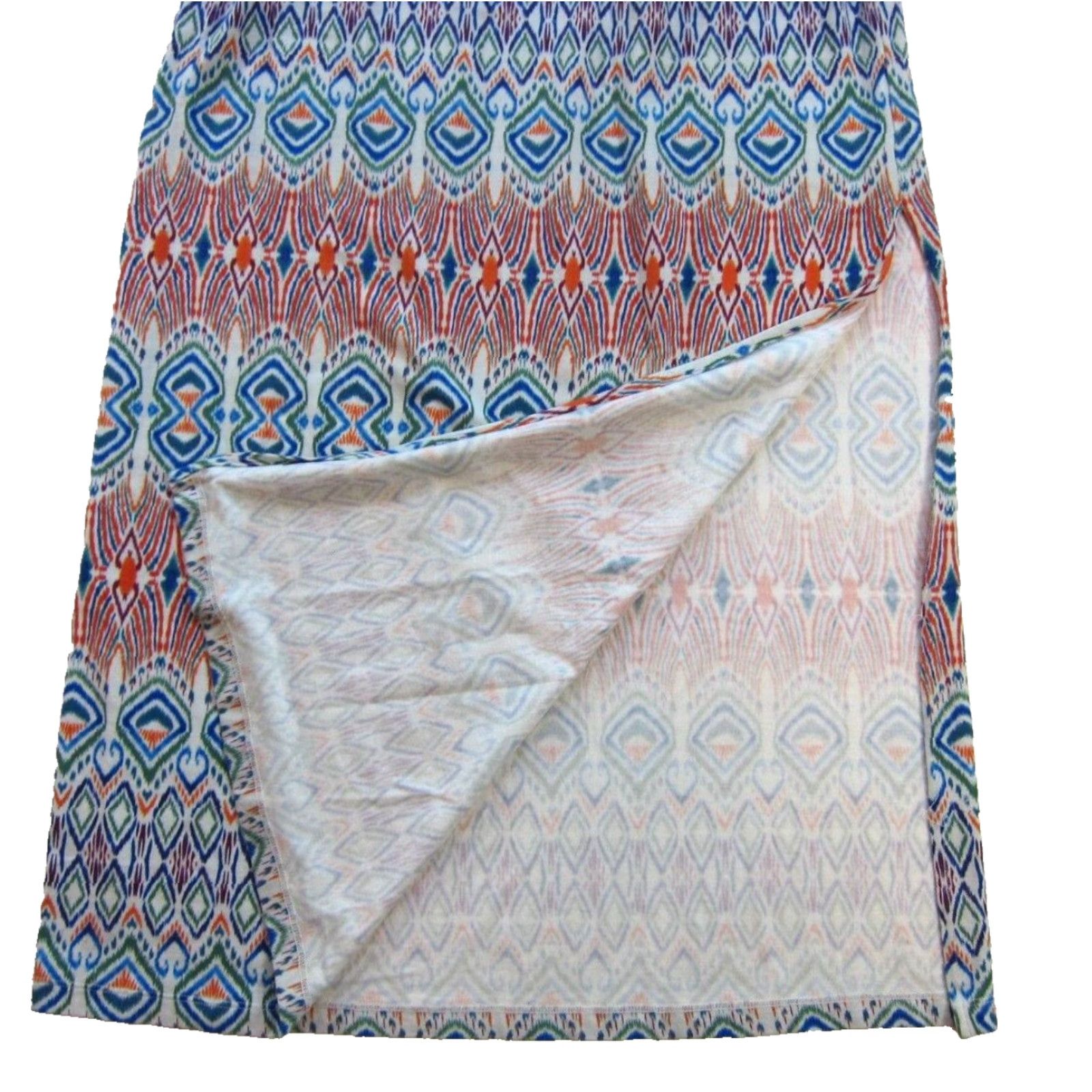 Vintage CAbi Cotton Jersey Stretch Orange Blue Green Long Maxi Slip Tank Dress XS Size XS / US 0-2 / IT 36-38 - 7 Thumbnail