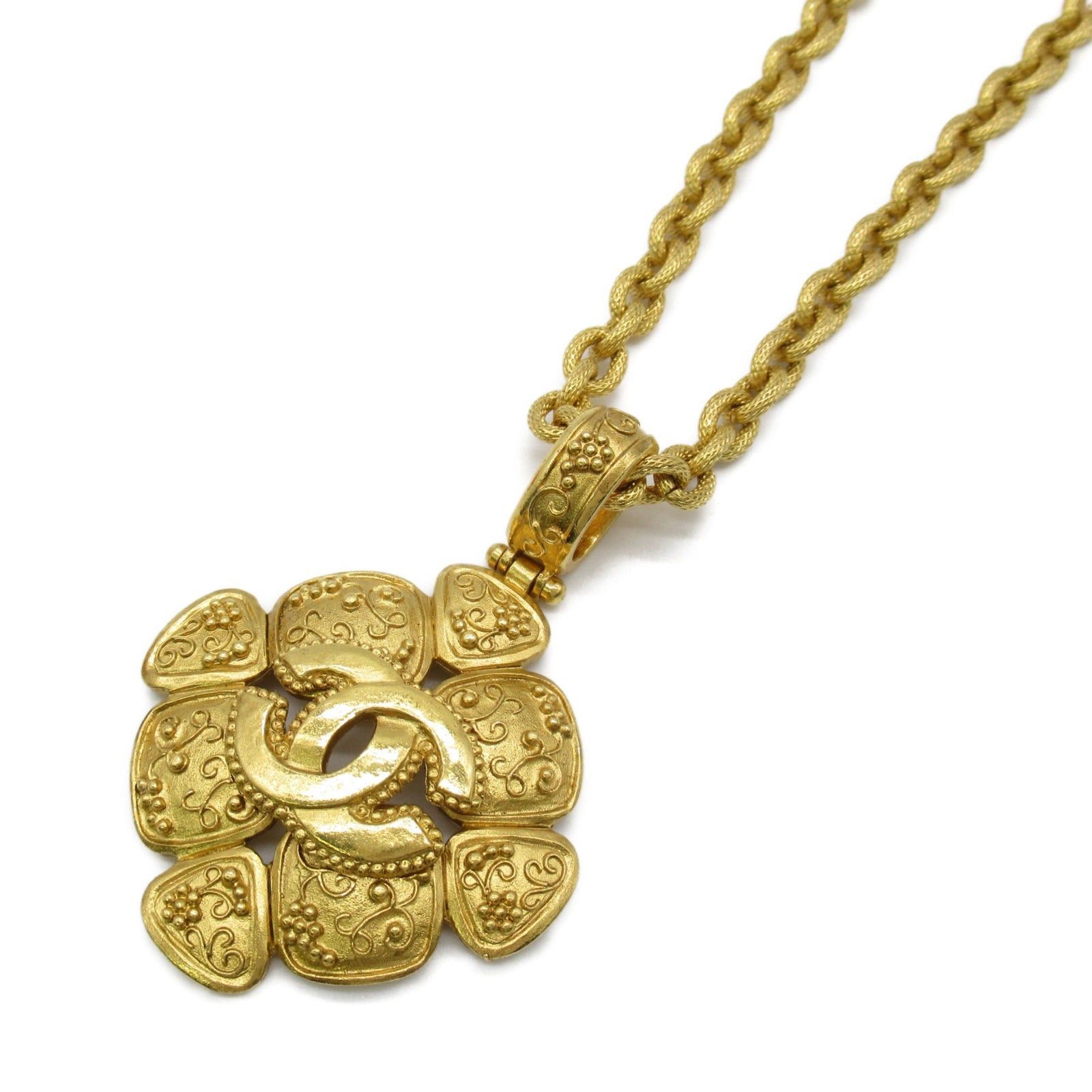Chanel Chanel Necklace 96A Gp (Gold Plated) Gold Size ONE SIZE - 1 Thumbnail