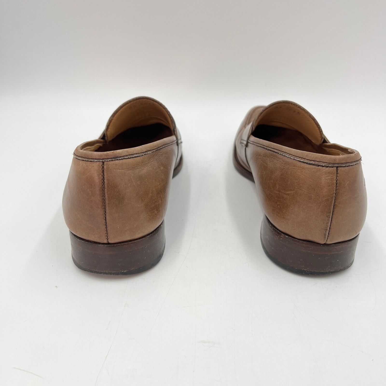 Jack Erwin Jack Erwin Luke Penny Loafers Leather Brown Size US 10 / EU 43 - 7 Thumbnail