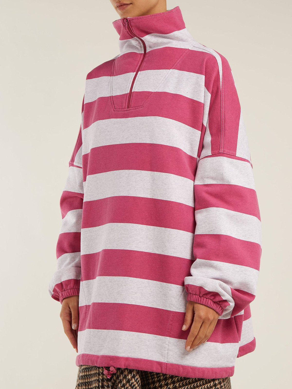 Balenciaga Balenciaga pink striped sweatshirt (playboi carti grail) Size US L / EU 52-54 / 3 - 10 Thumbnail