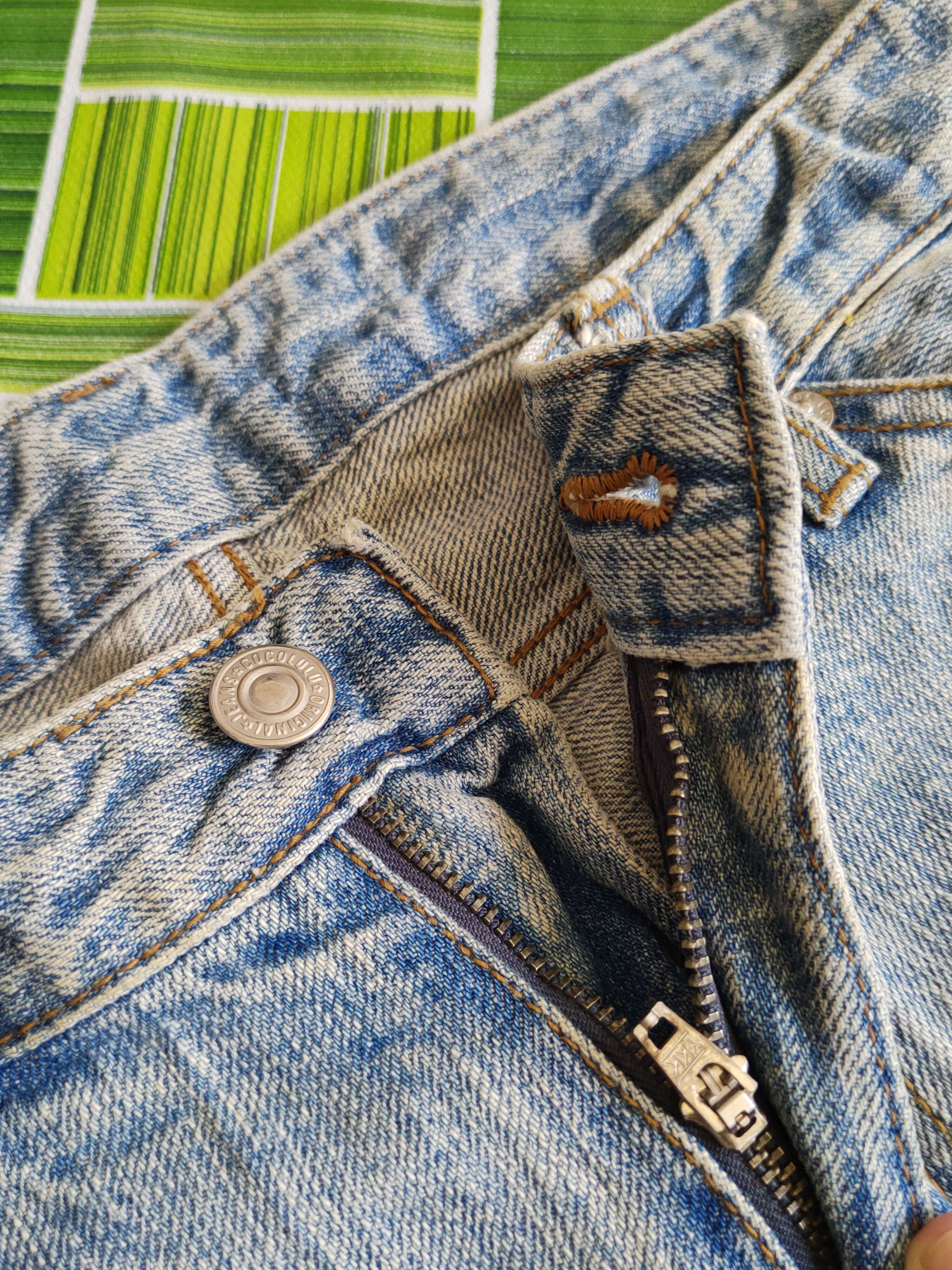 Japanese Brand Cocolulu Blue Faded Distressed Multipocket Denim #S1530 Size 29" - 14 Thumbnail