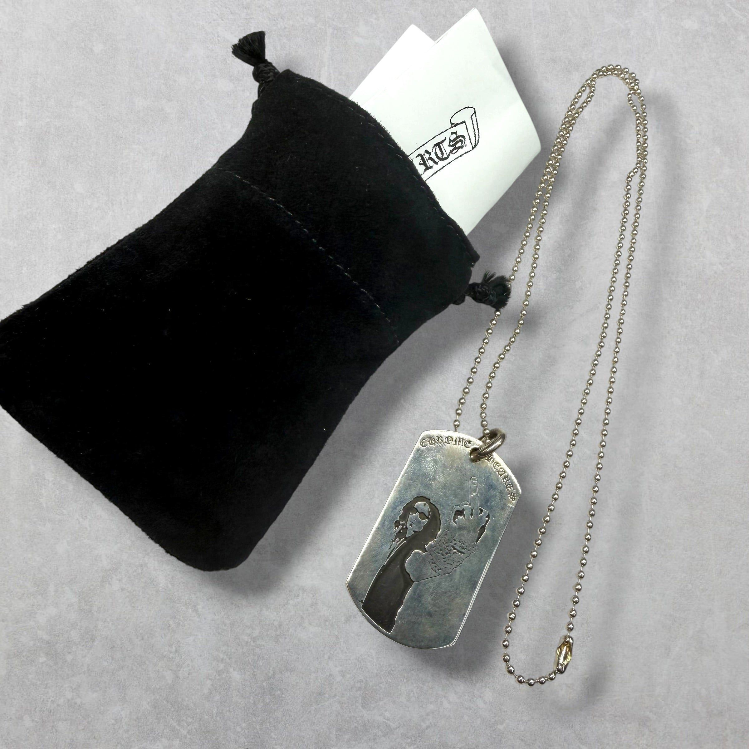 Chrome Hearts Chrome Hearts American Flag Richard Dog Tag w/ Ball Chain Size ONE SIZE - 5 Thumbnail