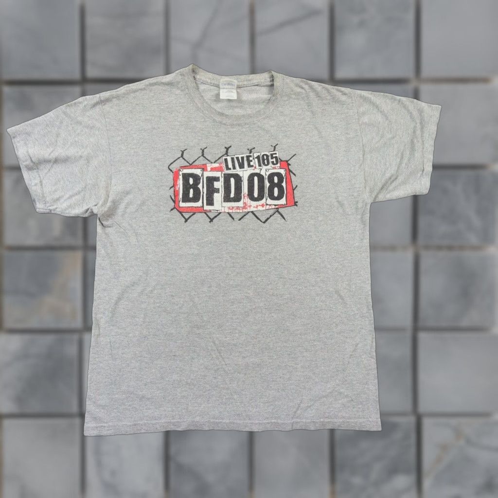 Gildan VINTAGE Live 105 BFD Rock Band T-Shirt Men's Large Gray 2008 Cypress Hill Pennywise Size US L / EU 52-54 / 3 - 1 Thumbnail