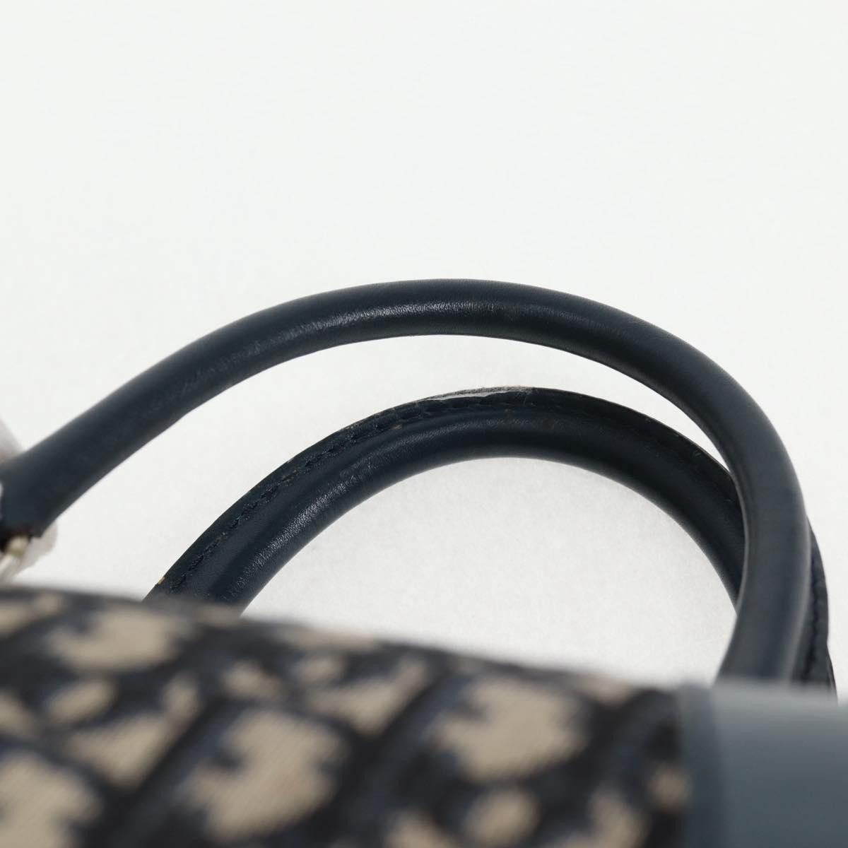 Dior DIOR Trotter Canvas Boston Bag Navy Silver Size ONE SIZE - 9 Thumbnail