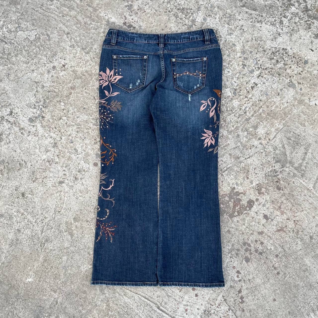 NEXT Vintage Japanese Style Next Petite Baggy Y2K 00s UsA Jeans Size 32" / US 10 / IT 46 - 2 Thumbnail