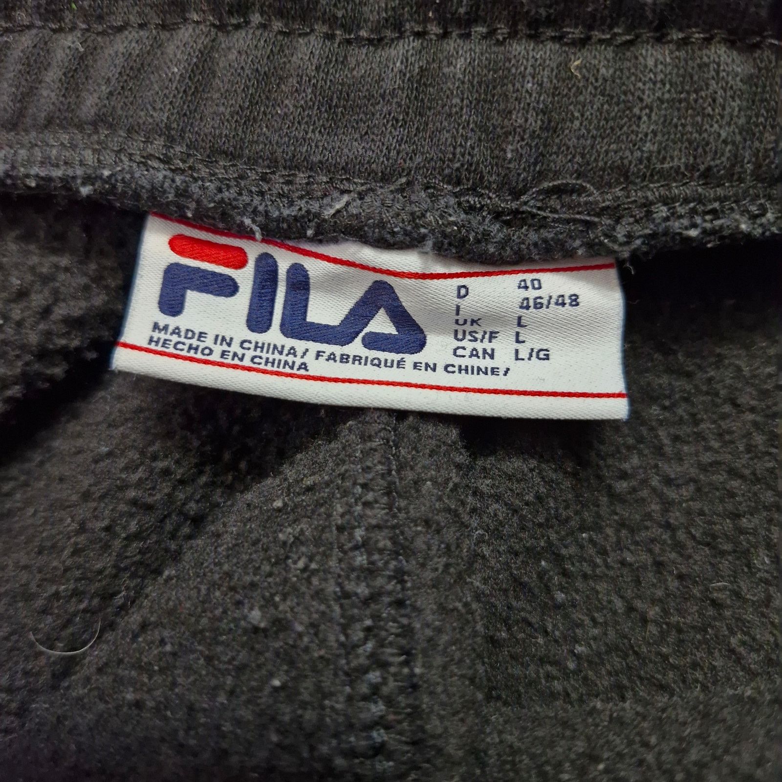 Fila Fila Sweatpants Men’s Large Black Jogger Cotton Pants Size US 33 - 3 Thumbnail