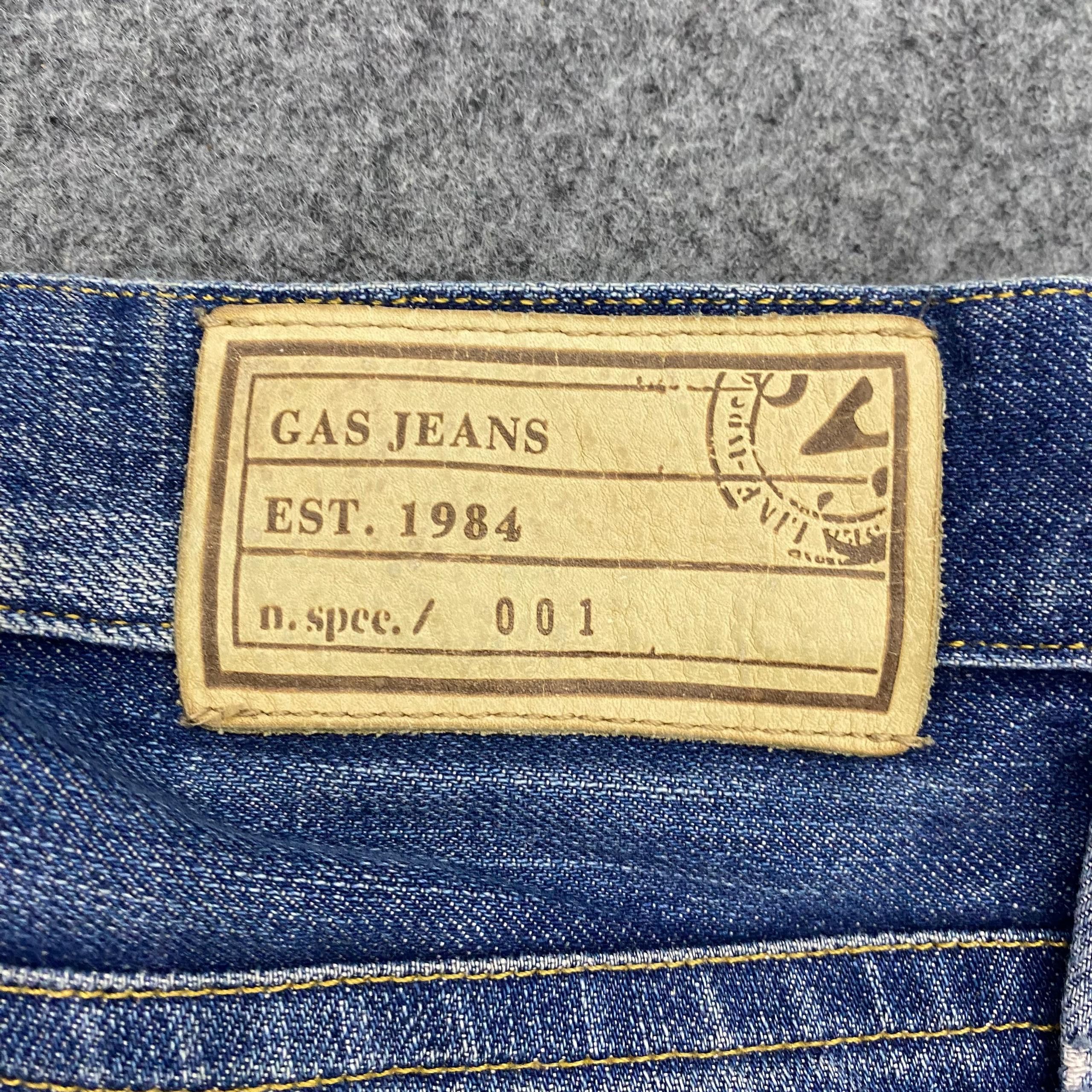 If Six Was Nine 💥Best Offer💥Vintage Gas Jeans designer Distressed Denim Size US 31 - 14 Thumbnail