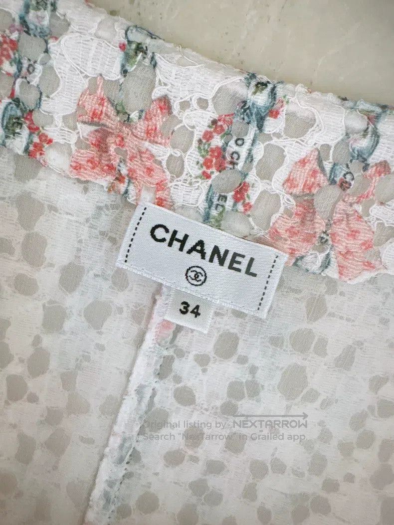 Chanel Chanel 23C flower lace jacket Size XXS / US 00 / IT 34 - 7 Thumbnail