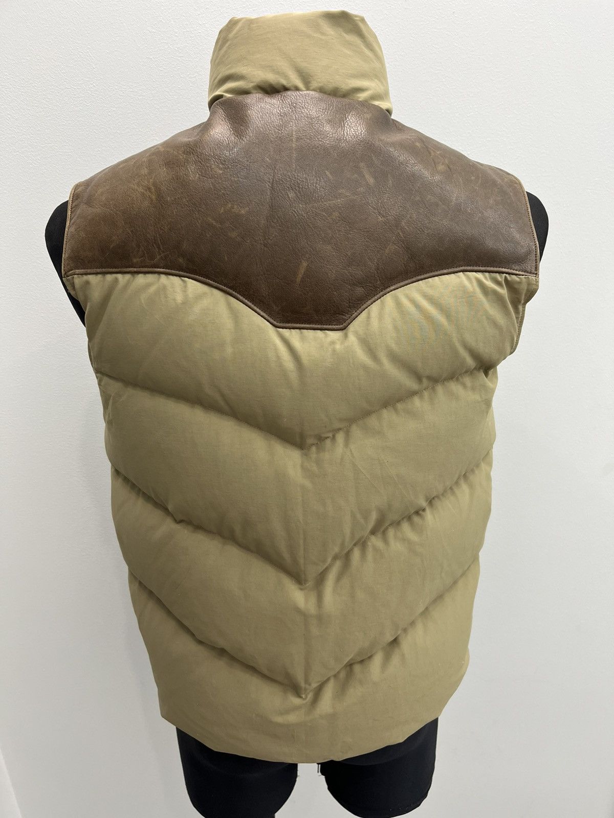 Polo Ralph Lauren Vintage Polo Ralph Lauren Leather Western Puffer Down Vest Size US M / EU 48-50 / 2 - 5 Thumbnail