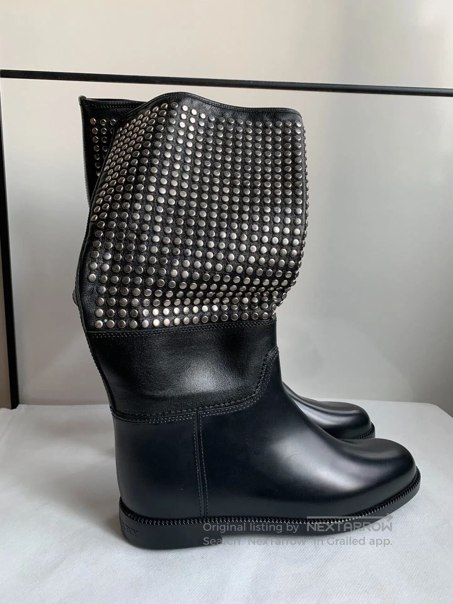 Burberry Burberry Black Rivet High Boots. Size US 6 / IT 36 - 2 Thumbnail