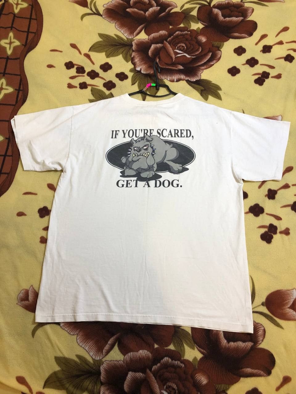 No Fear Vintage No Fear If Your Scared Get A Dog Short Sleeve tee Size US XL / EU 56 / 4 - 18 Thumbnail