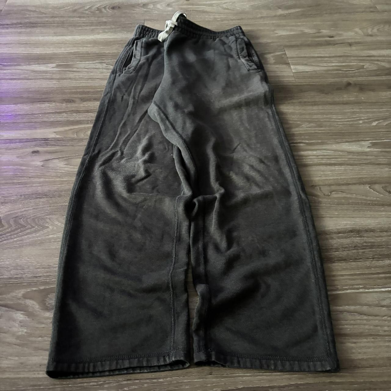 Vintage Crazy Vintage Y2K/2000s Baggy Faded Grey Skater Sweatpants! Size L Size US 36 / EU 52 - 3 Thumbnail