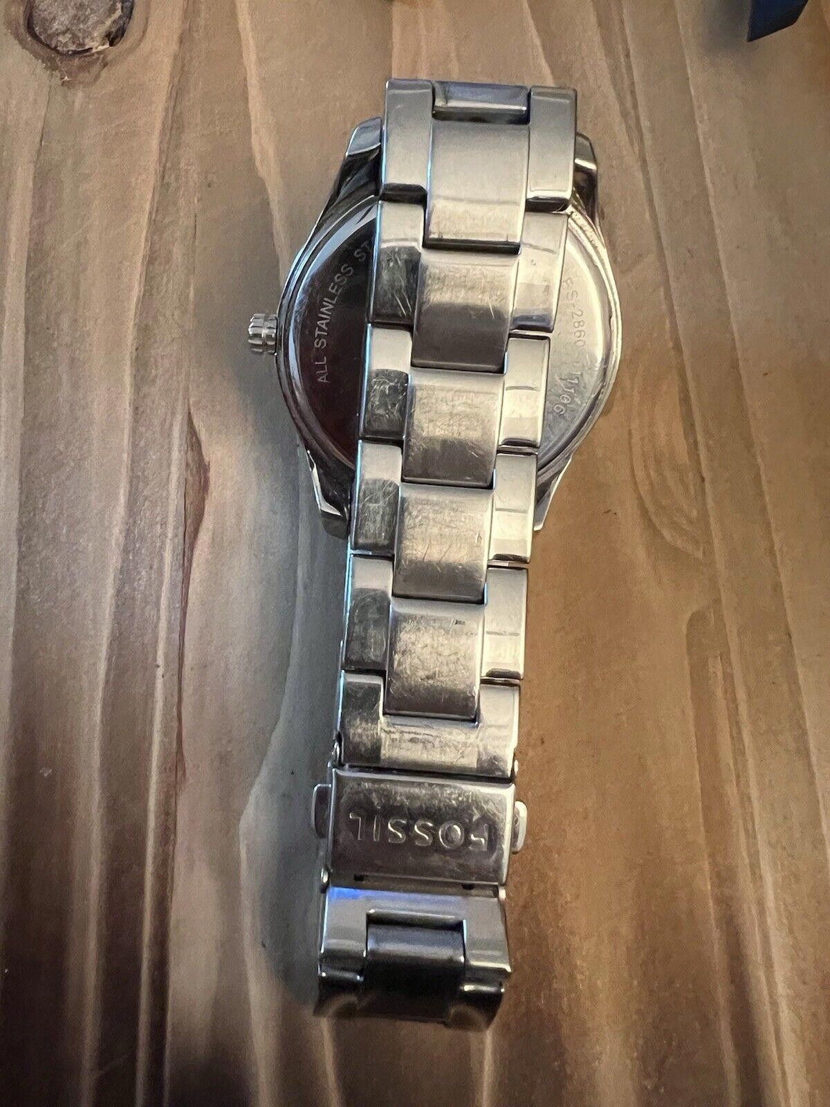 Fossil Fossil ES2860 Women's watch New Battery with Rhinestones Size ONE SIZE - 9 Thumbnail