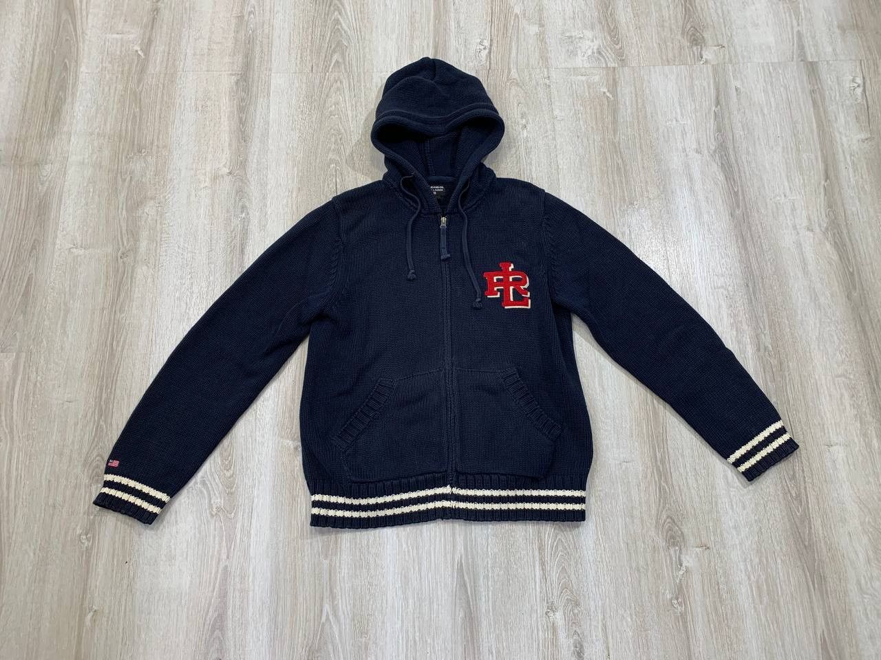 Polo Ralph Lauren × Vintage Mens vintage knitwear hoodie Polo Jeans Co. Ralph Lauren Size US M / EU 48-50 / 2 - 1 Thumbnail