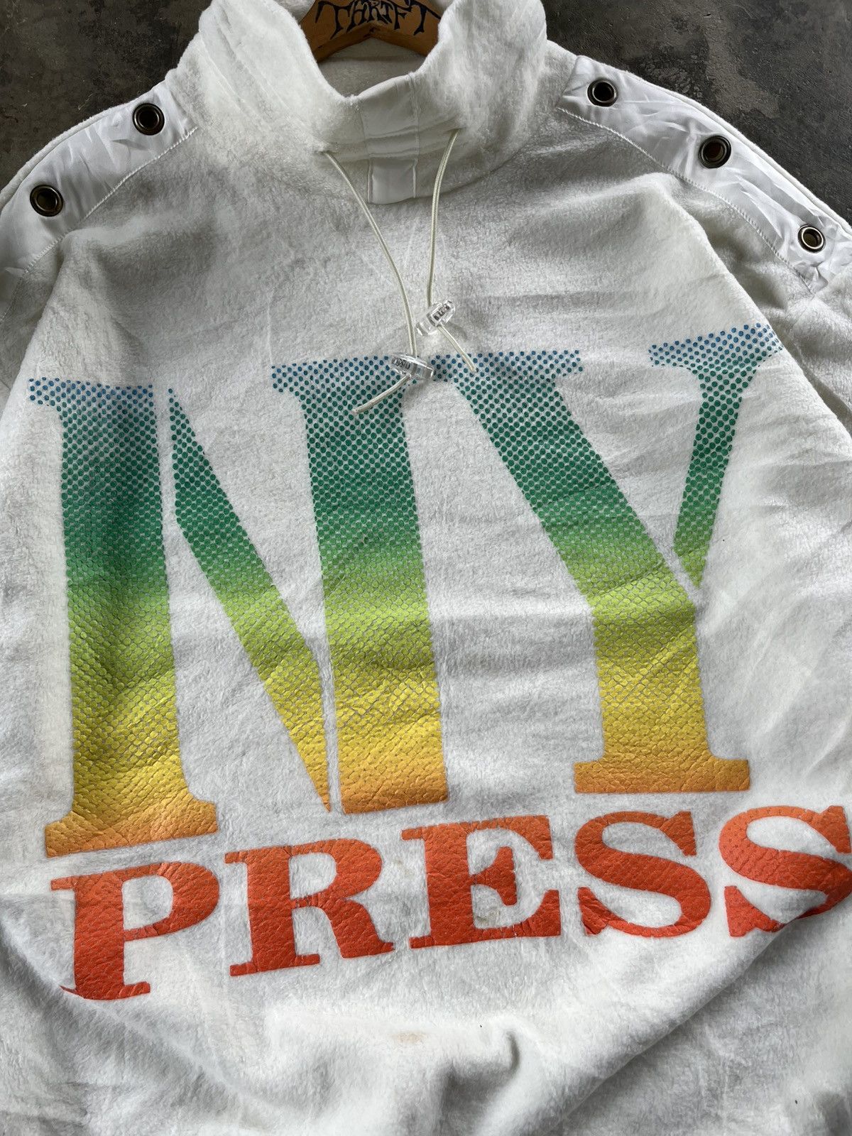 Japanese Brand × Vintage ⚡️Vintage NY Press Big Logo Sweetshirts Japan Size US XXL / EU 58 / 5 - 3 Thumbnail