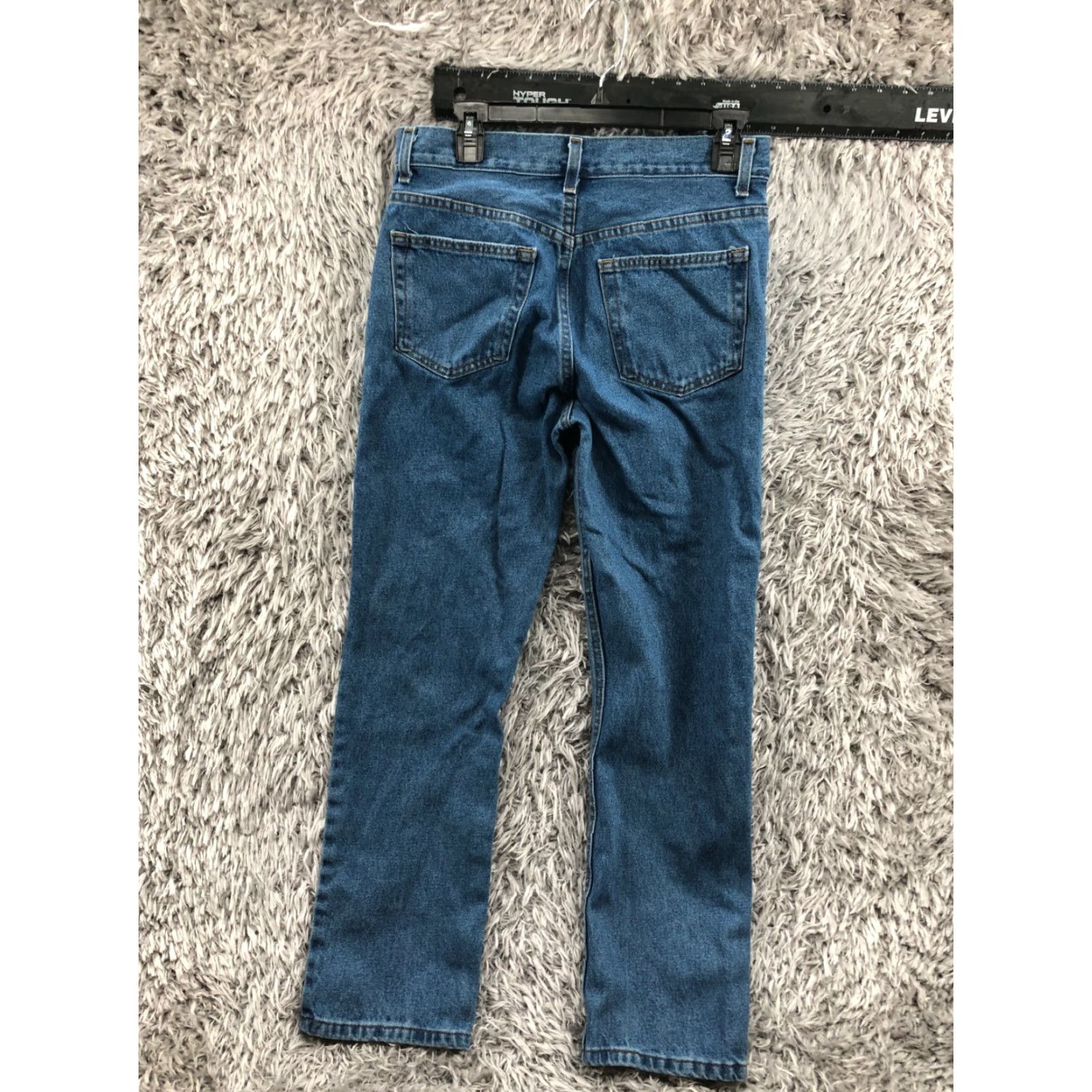 George George Jeans Mens 29x30 Straight Mid Rise Medium Wash Blue Size US 29 - 5 Thumbnail