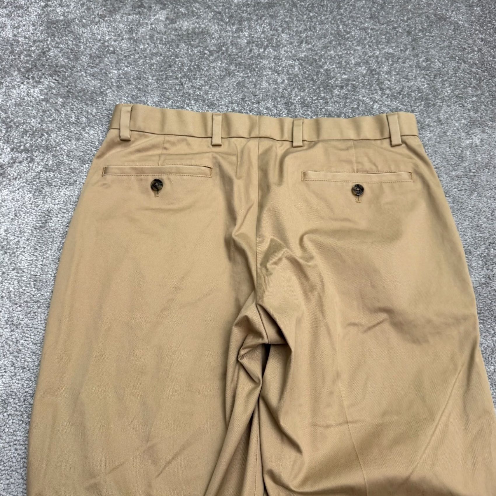 Brooks Brothers Brooks Brothers Advantage Milano Chino Pants Mens 33x30 Brown Straight Leg Chino Khaki Size US 33 - 4 Thumbnail