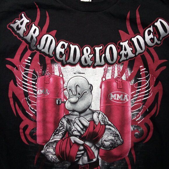 Delta Popeye Armed & Loaded MMA Graphic T-Shirt Size US L / EU 52-54 / 3 - 1 Thumbnail