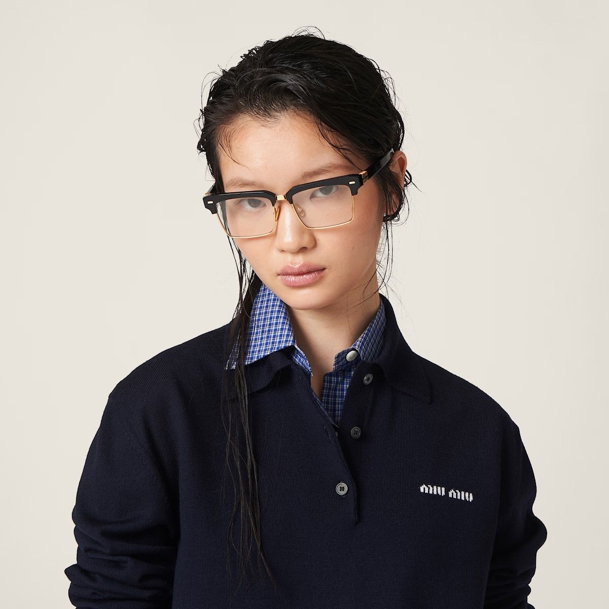 Miu Miu FW/24 Wool Knit Polo Shirt Size US S / EU 44-46 / 1 - 6 Thumbnail