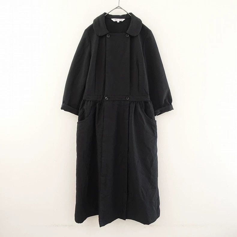 Comme Des Garcons Black cotton three-quarter sleeve shirt
