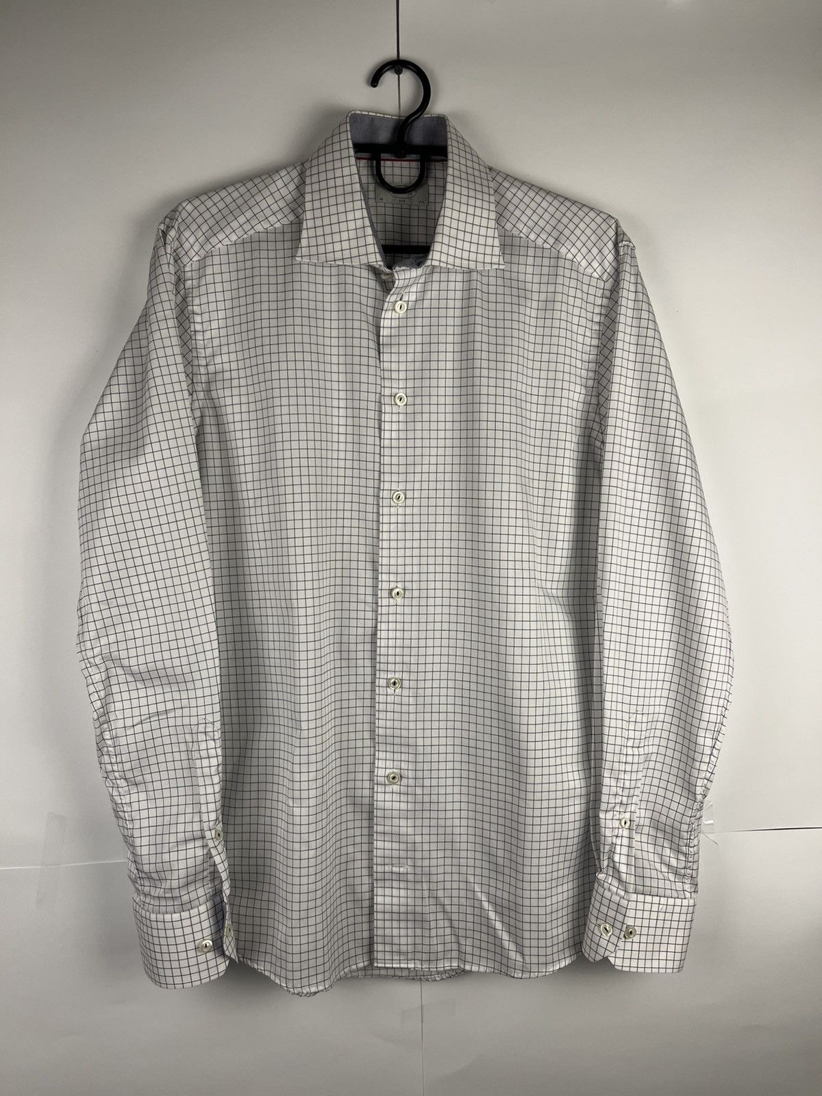 Eton Eton Luxury Plaid Cotton Long Sleeve Shirt Button Up Size US L / EU 52-54 / 3 - 1 Thumbnail