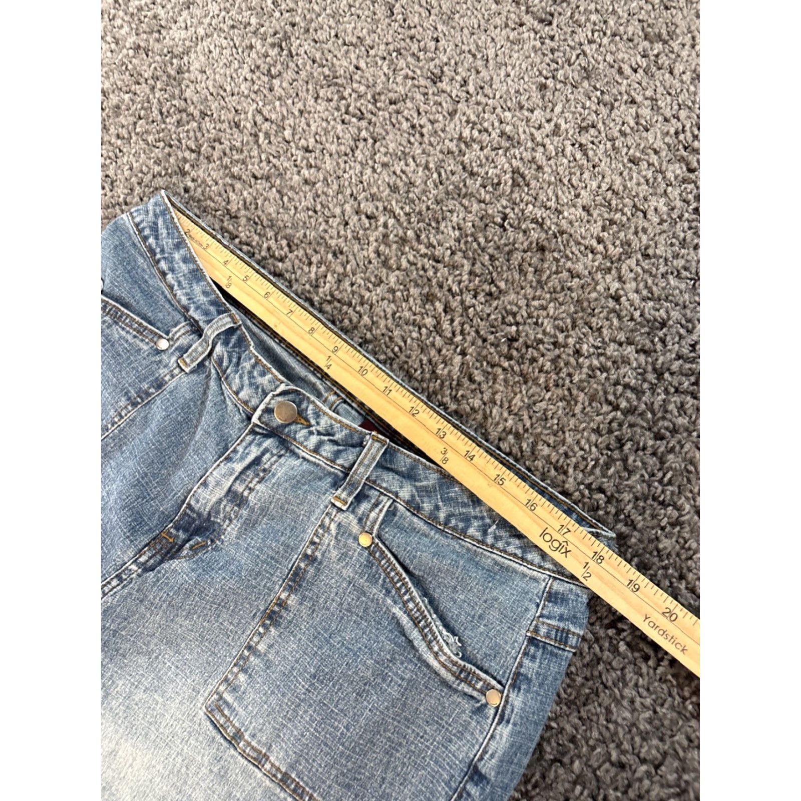 Vintage VINTAGE Zana Di Jeans Bootcut Womens 18 Regular 38x32 Light Wash Blue Denim Pockets 90s y2K Mens Womens Girls Size 40" / US 18 - 4 Thumbnail