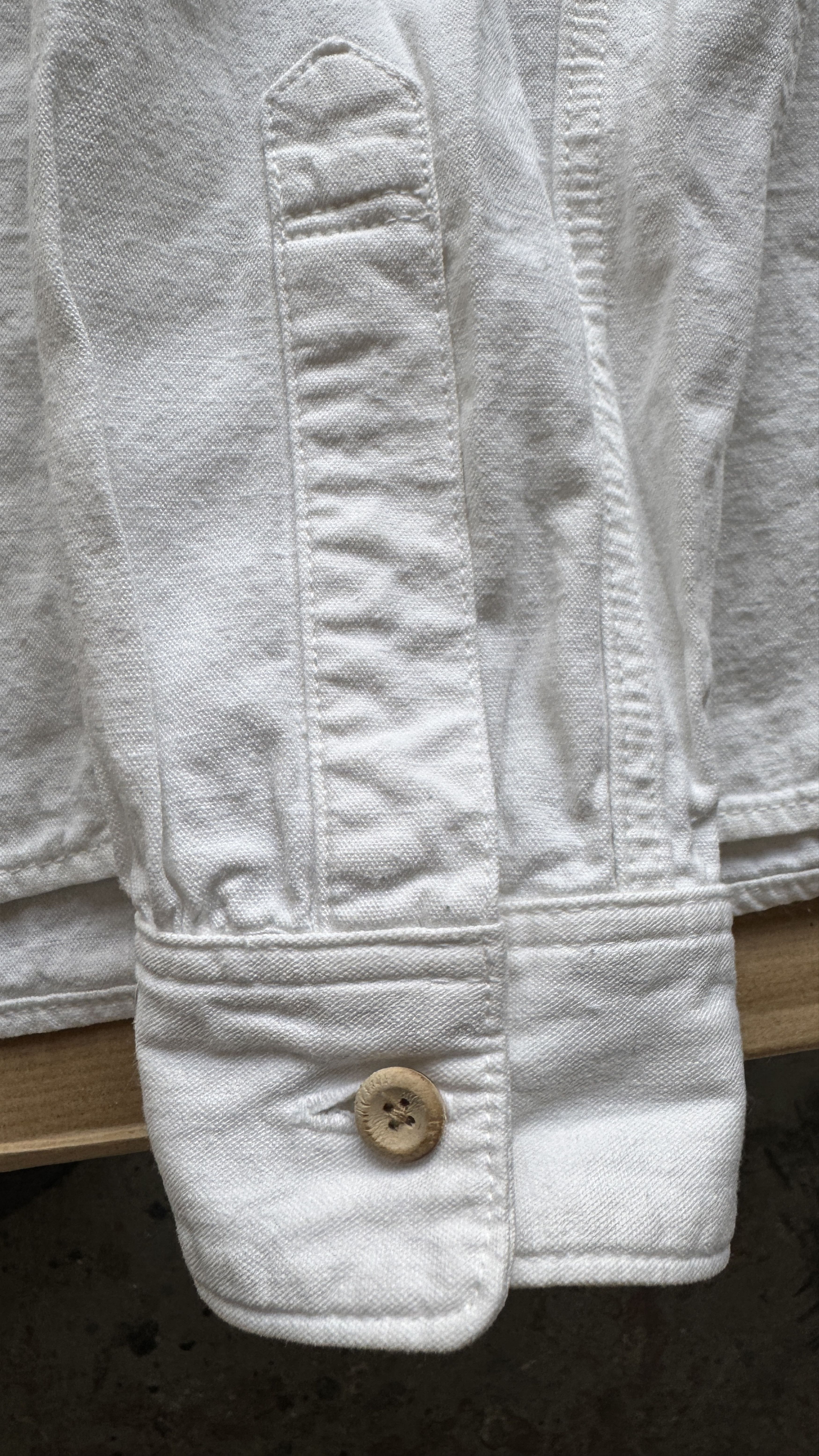 Visvim aa . 0 . LONG RIDER SHIRT L/S BLEACHED . *F.I.L. EXCLUSIVE Size US XS / EU 42 / 0 - 12 Thumbnail