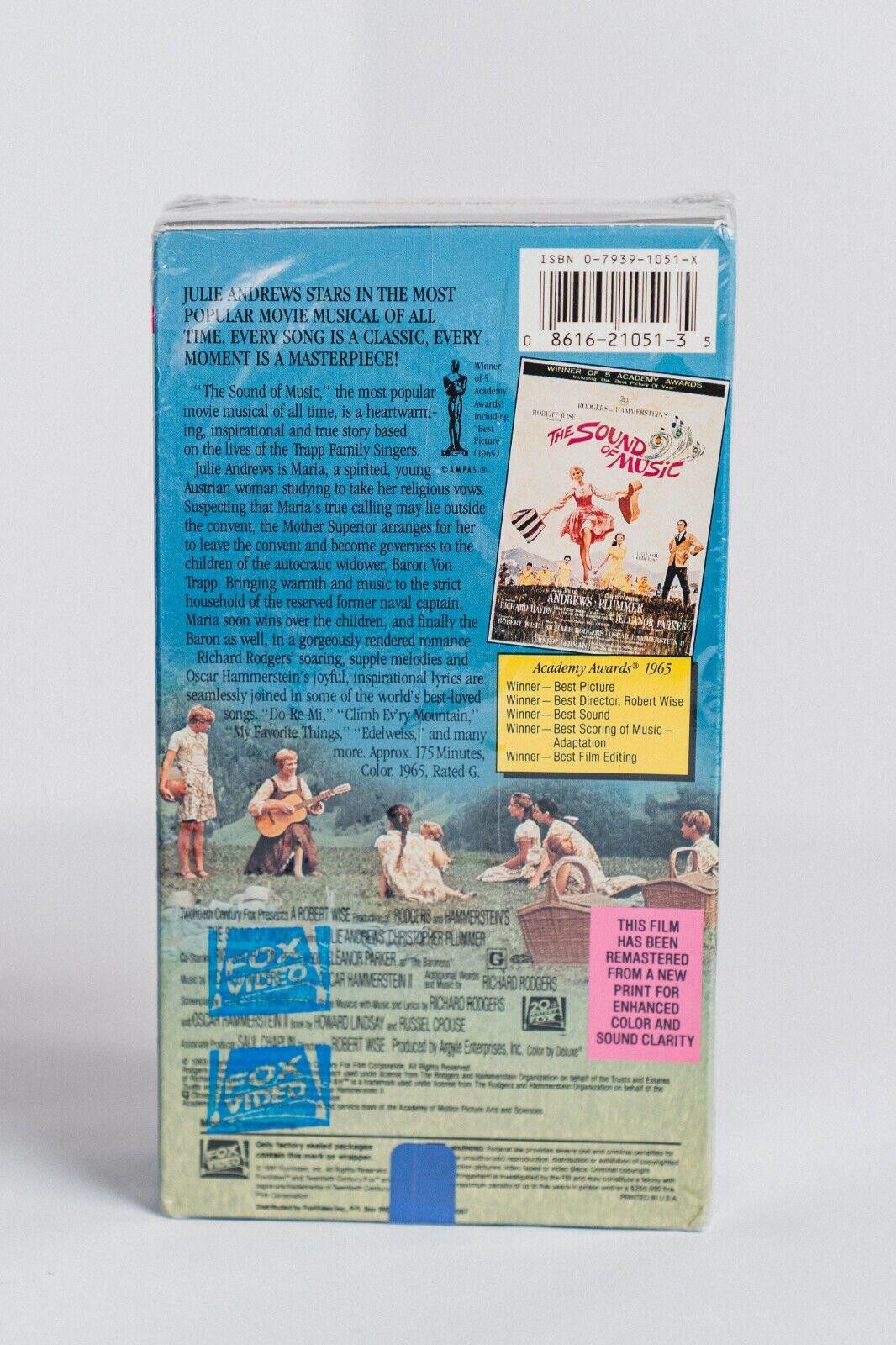 Designer Sealed VHS The Sound of Music 2-Tape Set New Size ONE SIZE - 3 Thumbnail