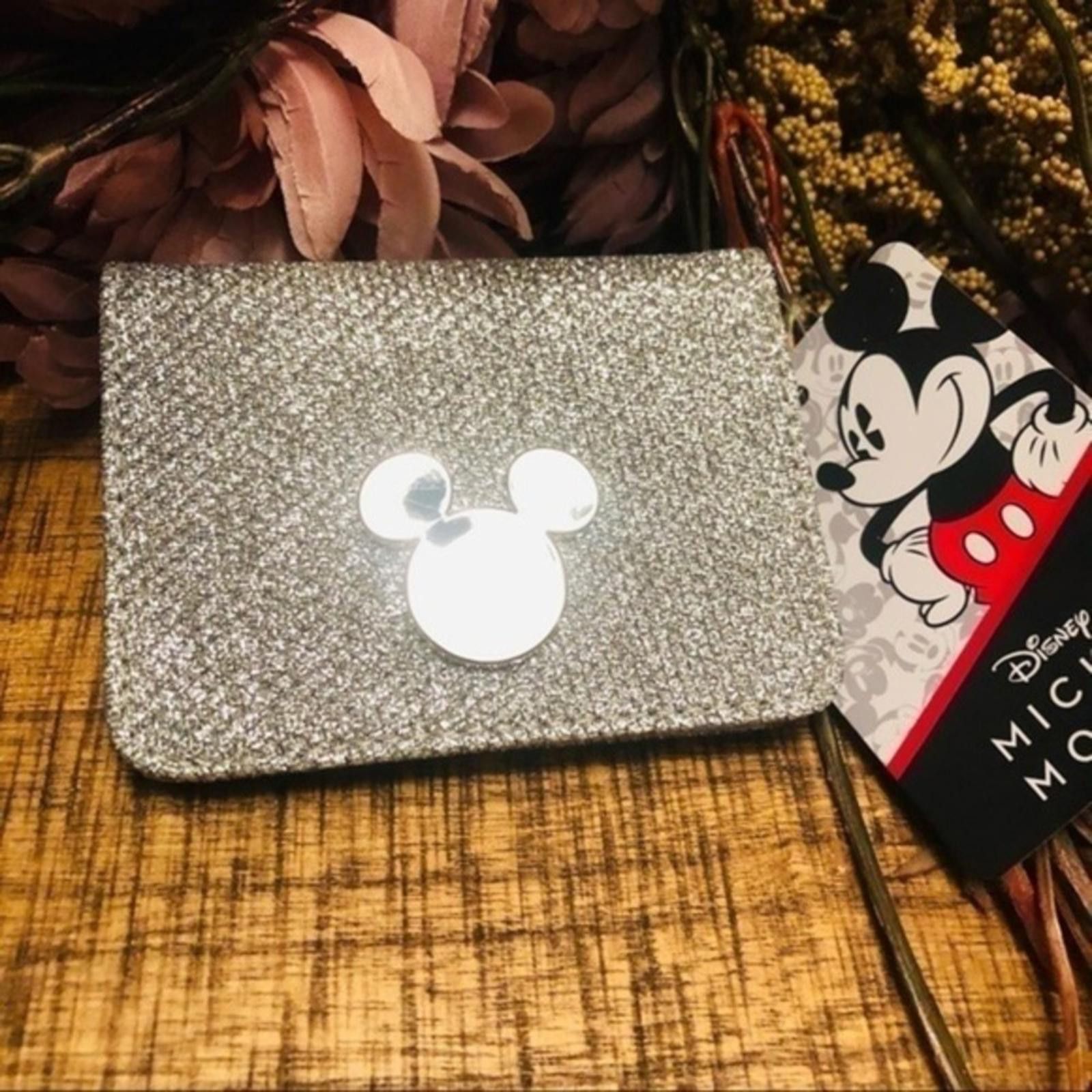 Disney Disney MIckey Mouse Silver Glitter Wallet NWT Size ONE SIZE - 1 Thumbnail