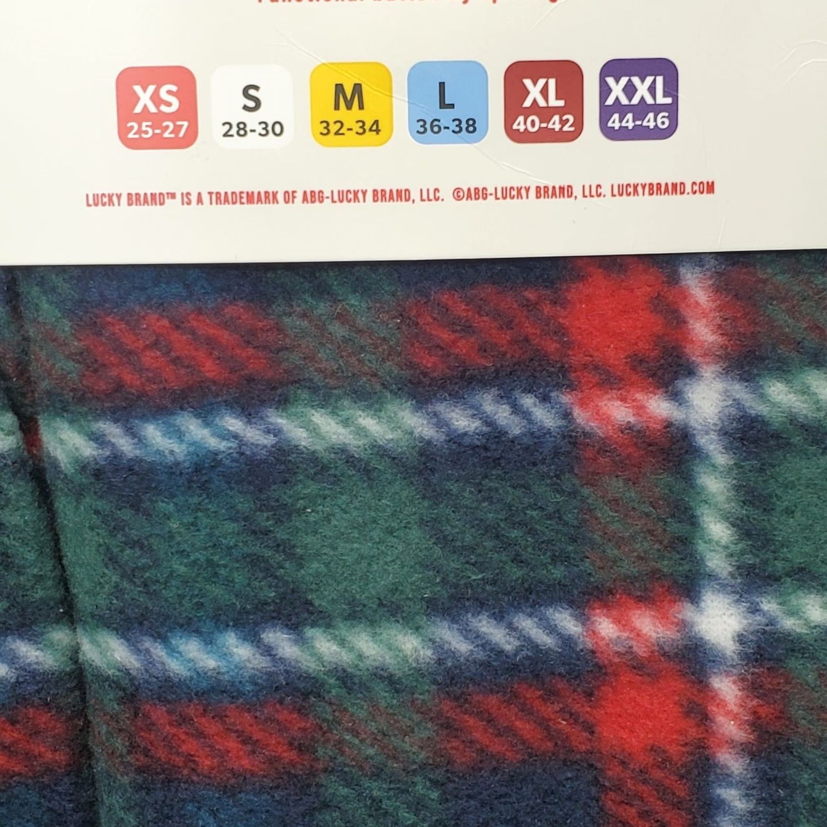 Lucky Brand Lucky Brand Sleep Fleece Pants Mens M Multi Plaid Cloud Soft Elastic Waistband NWT, Pajama Pants, Regular, Multicolor, Men Size US 31 - 4 Thumbnail