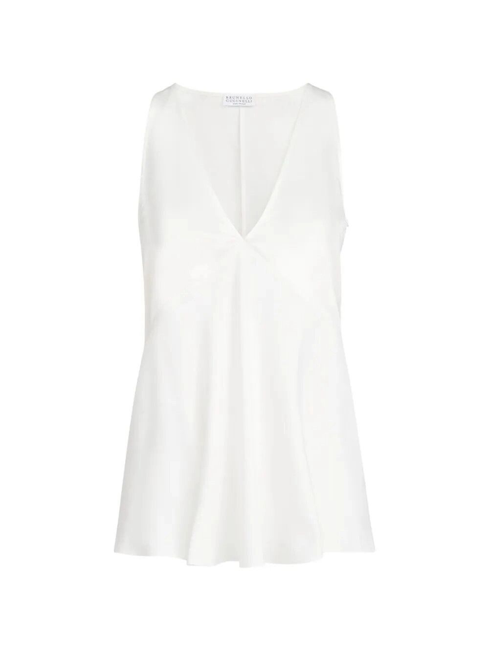 Brunello Cucinelli Satin Top Size L / US 10 / IT 46 - 1 Thumbnail