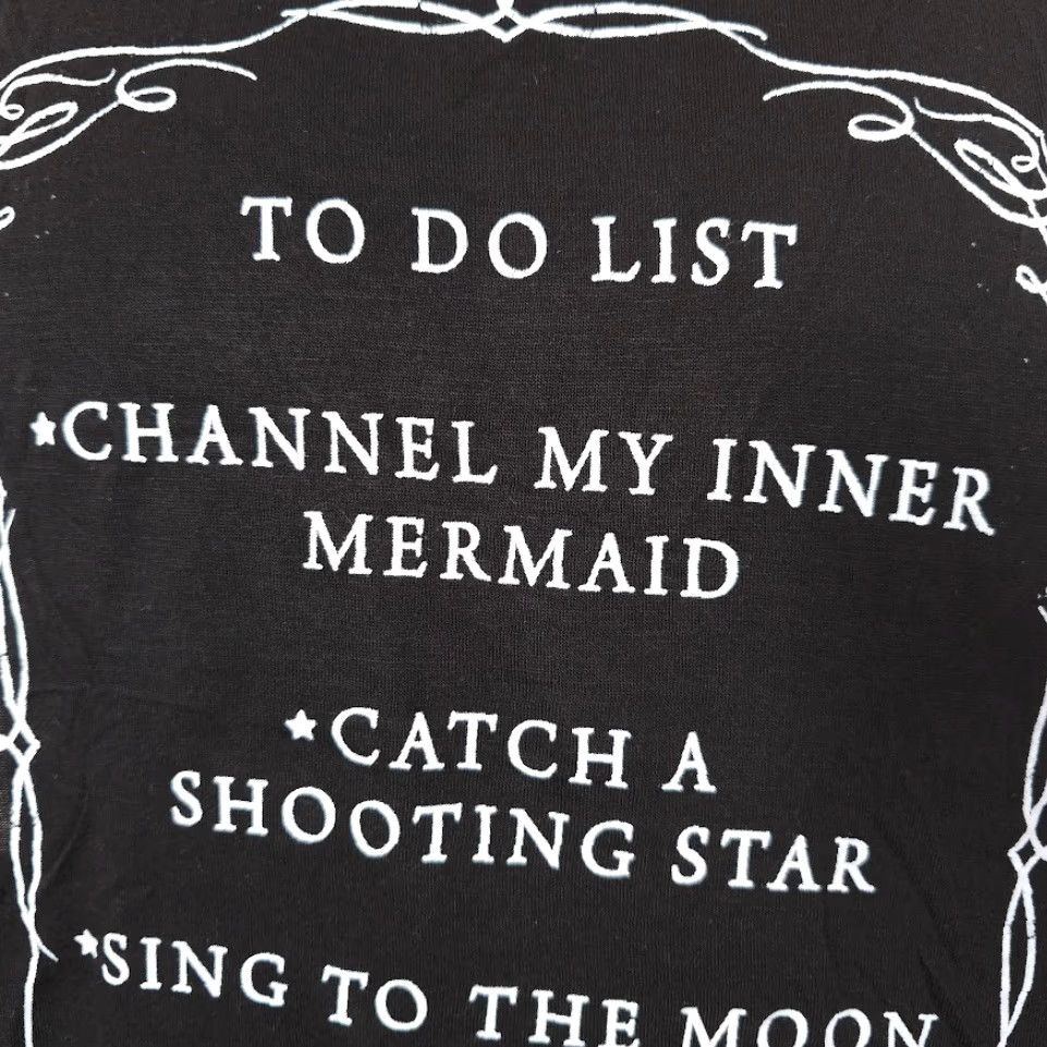 Moonstar Desert Dreamer Tank Top Womens Size Medium Black Mermaid Shooting Star Moon Shirt Size M / US 6-8 / IT 42-44 - 3 Thumbnail