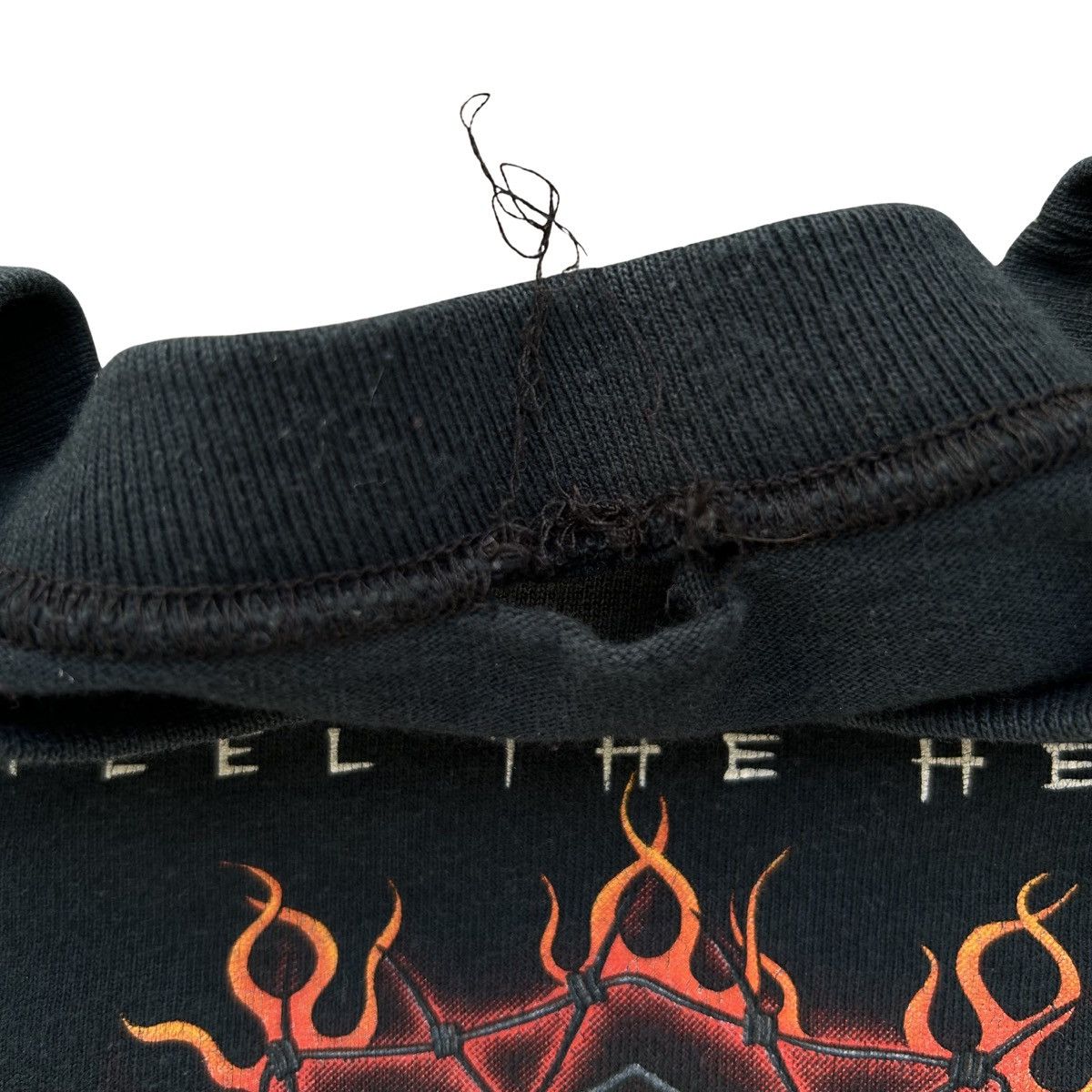 Harley Davidson Vintage 1998 Harley Davidson Feel The Heat Flame Long Sleeve Size US L / EU 52-54 / 3 - 4 Thumbnail