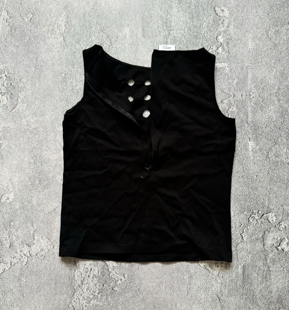 Akris × Designer Akris punto us4 f36 d34 black top sleeveless blouse tank tee Size S / US 4 / IT 40 - 11 Thumbnail