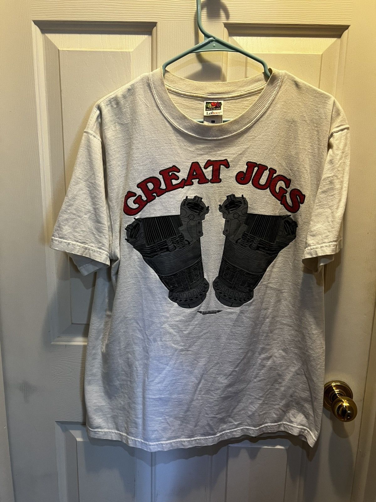Other Vintage White Graphic Tee Shirt Size US L / EU 52-54 / 3 - 1 Thumbnail