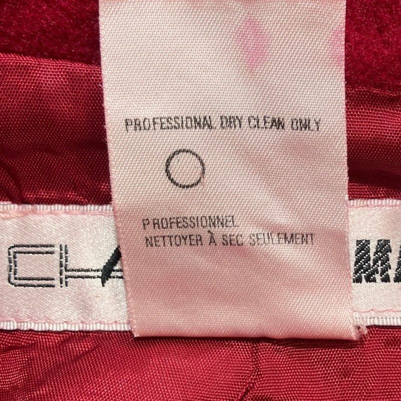 Other Chaus Vintage Red Collared Long Sleeve Wool Blazer Jacket 16 Size XXL / US 16-18 / IT 52-54 - 4 Thumbnail