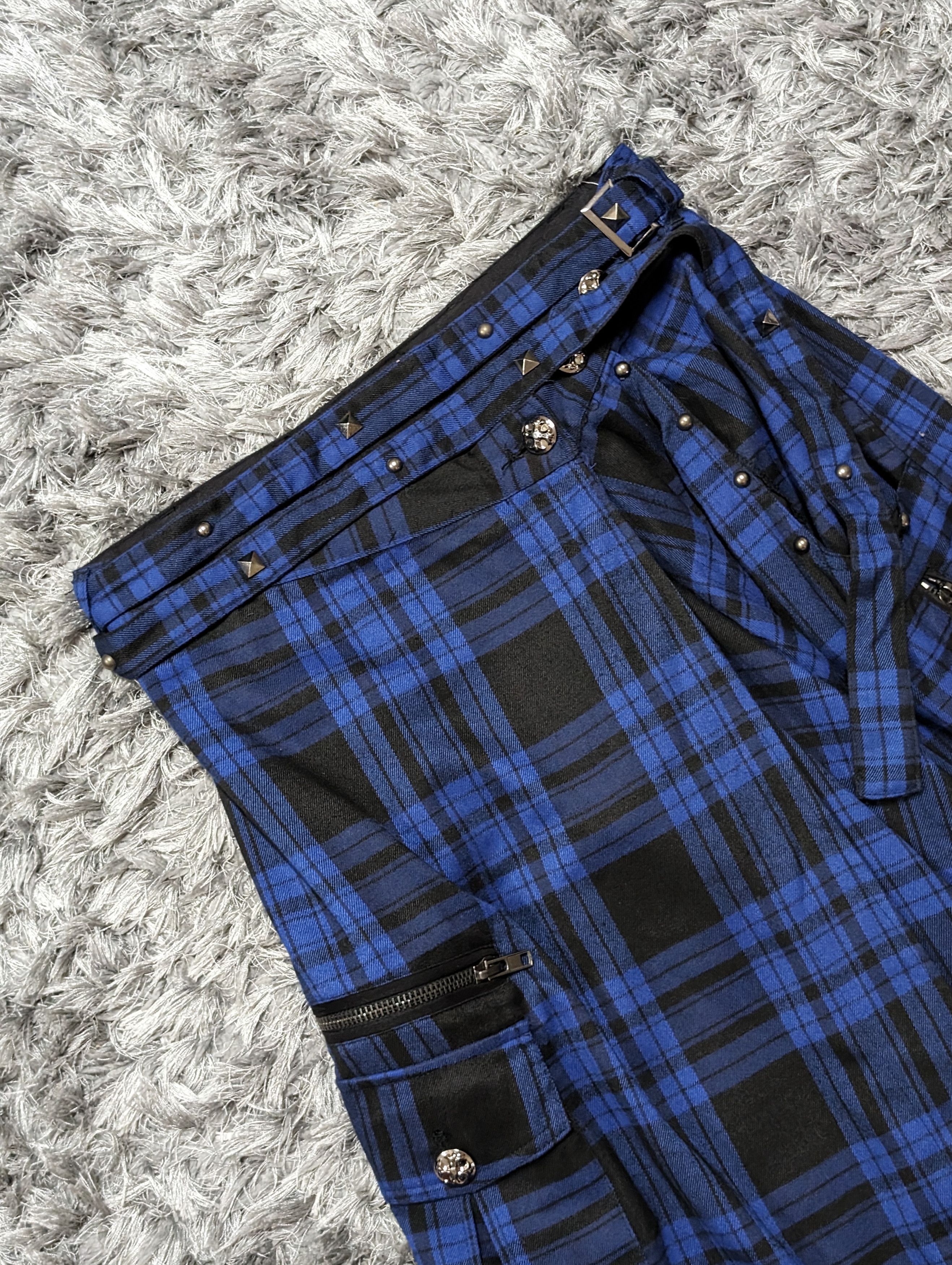 Japanese Brand × Seditionaries Vintage Sex Pot Revenge Punk Drawstring Wide Leg Tartan Pant Size US 30 / EU 46 - 9 Thumbnail