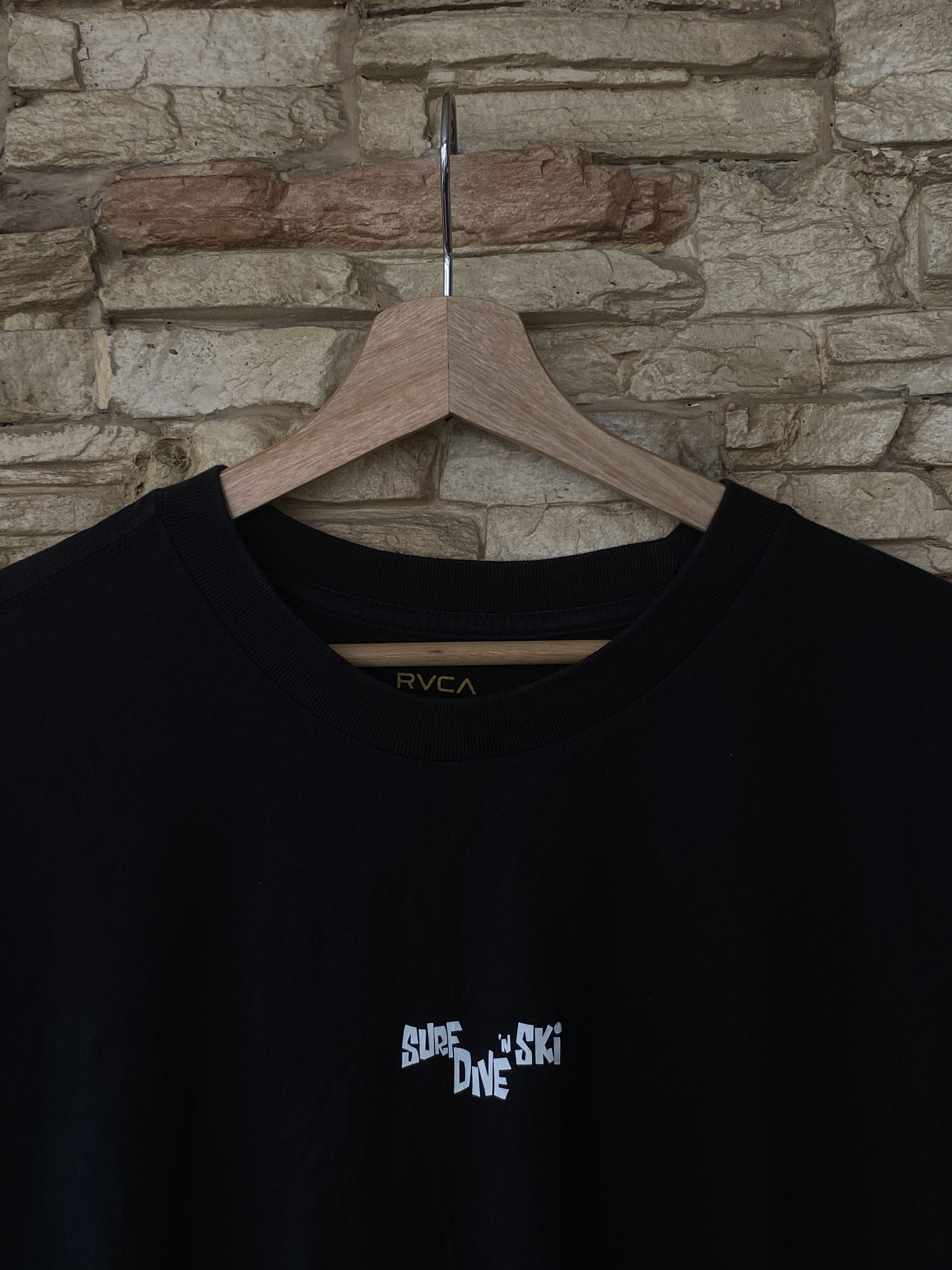 RVCA RVCA Backhit Print Logo Skateboarding Surfing Tees Size US L / EU 52-54 / 3 - 4 Thumbnail