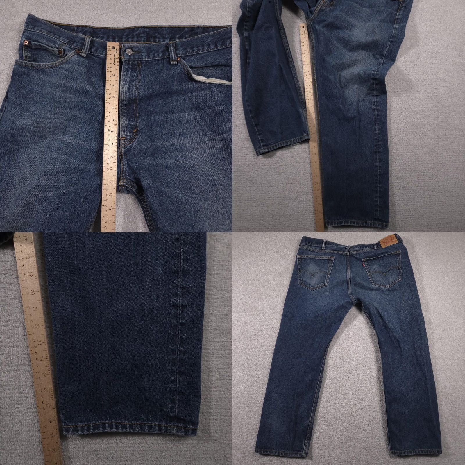 Levi's VINTAGE Levi's Jeans Mens 42x30 Blue Denim 505 Straight Zip Fly Regular Fit Casual Mens Jeans Size US 42 / EU 58 - 9 Thumbnail