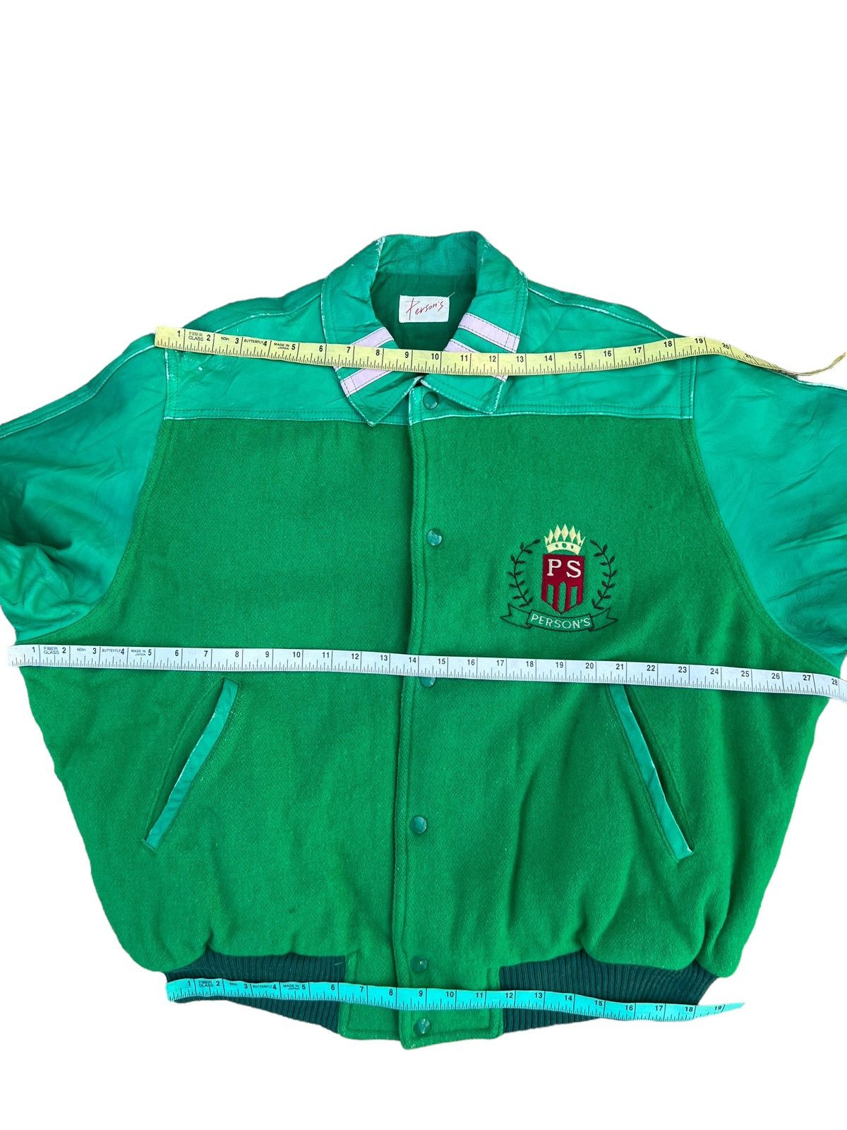 PERSON'S Vintage 90s Person’s Japan Spell Baggy Varsity Bomber Jacket Size US L / EU 52-54 / 3 - 3 Thumbnail